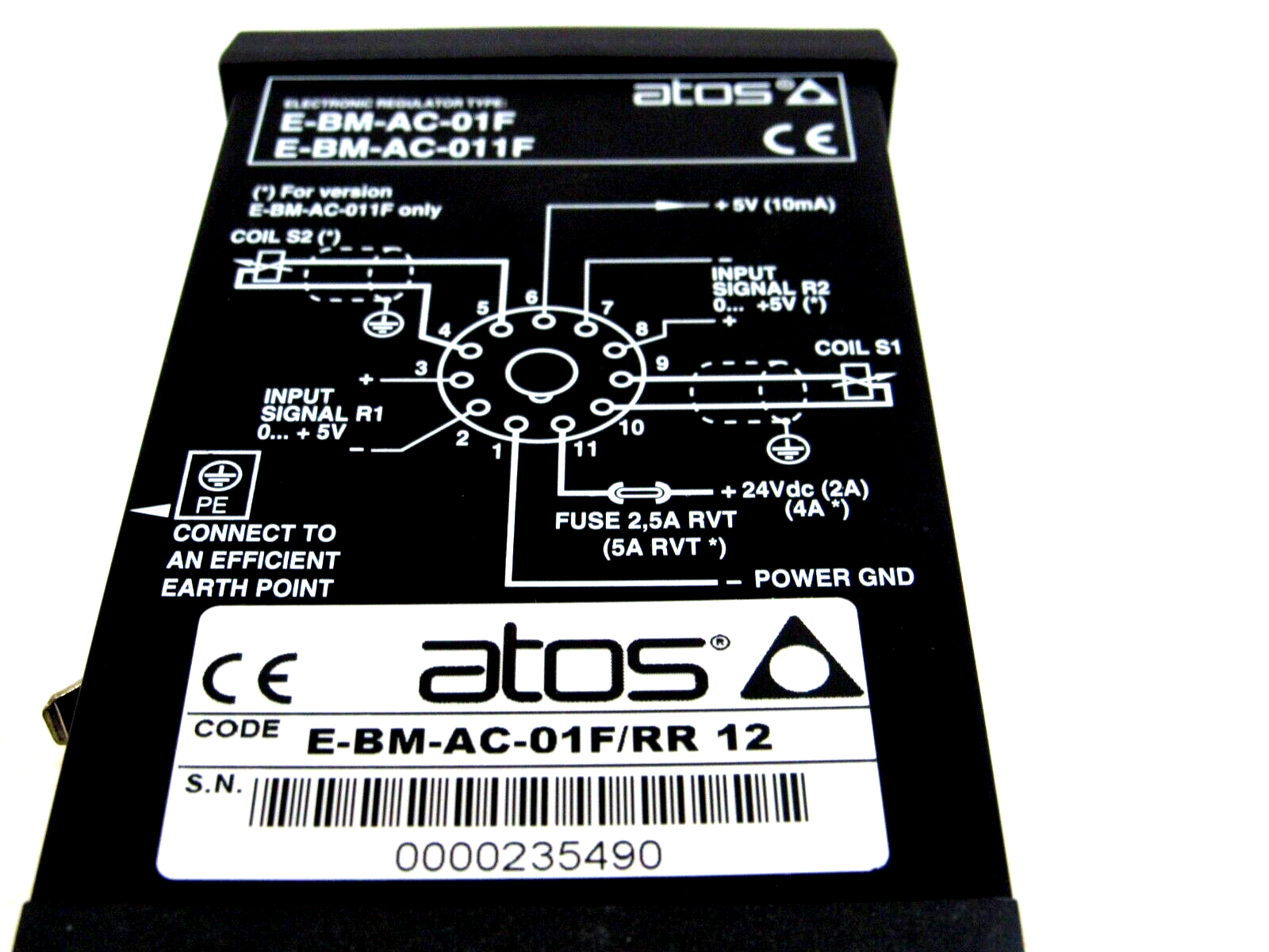 NEW ATOS E-BM-AC-05F ELECTRONIC DRIVER E-BM-AC-01F/RR/12 EBMAC05F - SB ...
