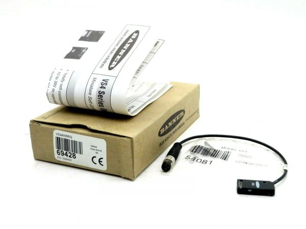 NEW BANNER ENGINEERING VS4AN5RQ MINIATURE SENSOR 69428