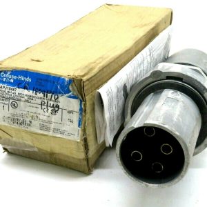 NEW CROUSE HINDS APJ10487 RECEPTACLE PLUG 100AMP 3WIRES 4POLES