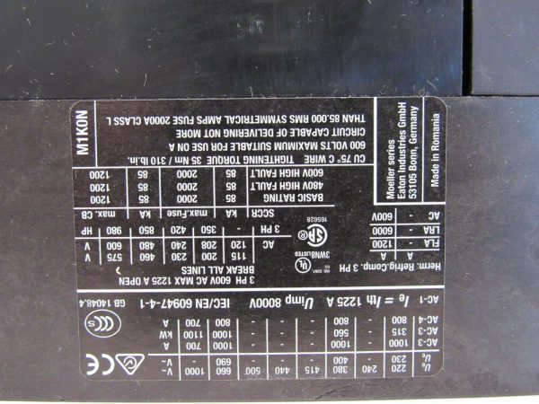 NEW EATON XTCEC10N22A CONTACTOR DILM1000/22(RA250) DIL M1000 - Image 4