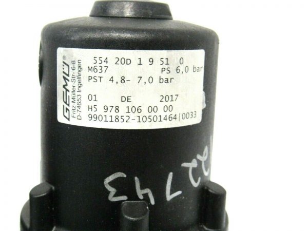 NEW GEMU 554 20D 1 9 51 0 ANGLE SEAT VALVE 55420D19510 - Image 3