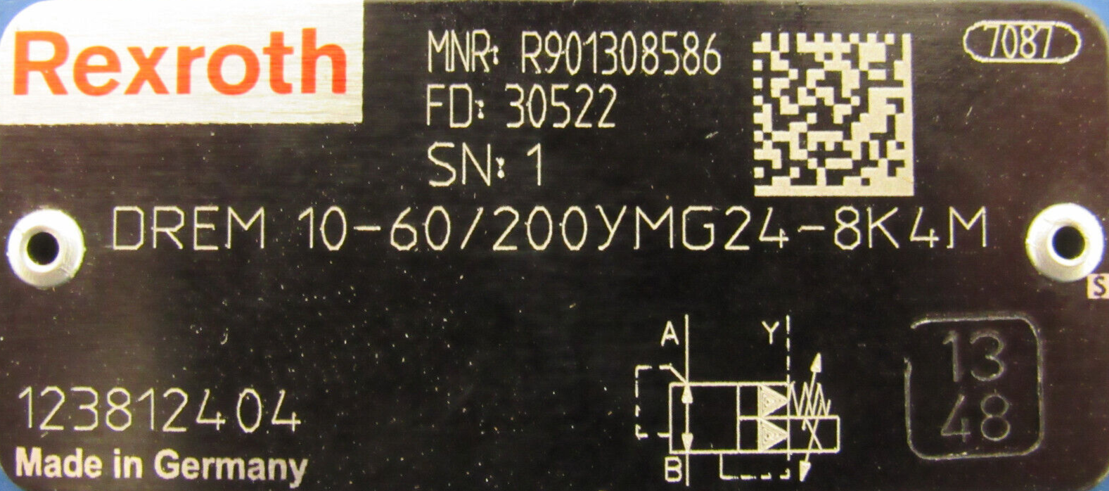 NEW REXROTH R901308586 VALVE DREM10-60/200YMG24-8K4M - Image 4
