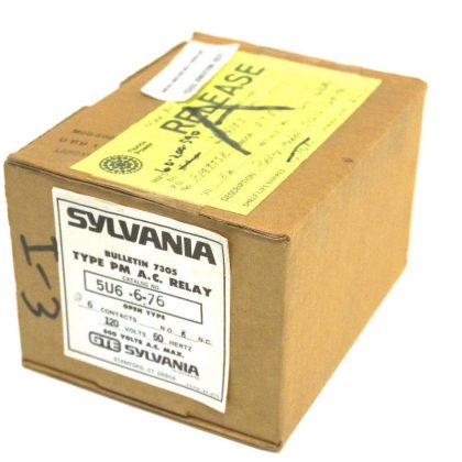 NEW SYLVANIA 5U6-6-76 PM RELAY 5U6676