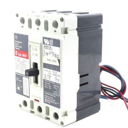 NEW WESTINGHOUSE HMCP MOTOR CIRCUIT PROTECTOR SERIES C 50A 600V 250VDC