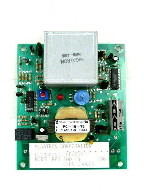 USED MIGATRON RPS-100-14 ULTRASONIC SENSOR BOARD RPS10014 140006 - Image 3