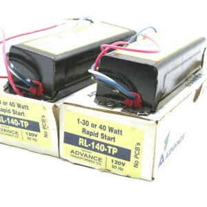 2 NEW ADVANCE BALLAST RL-140-TP RAPID START BALLAST 40WATT RL140TP