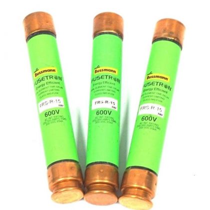 3 NEW FUSETRON FRS-R-15 600V FUSES FRSR15