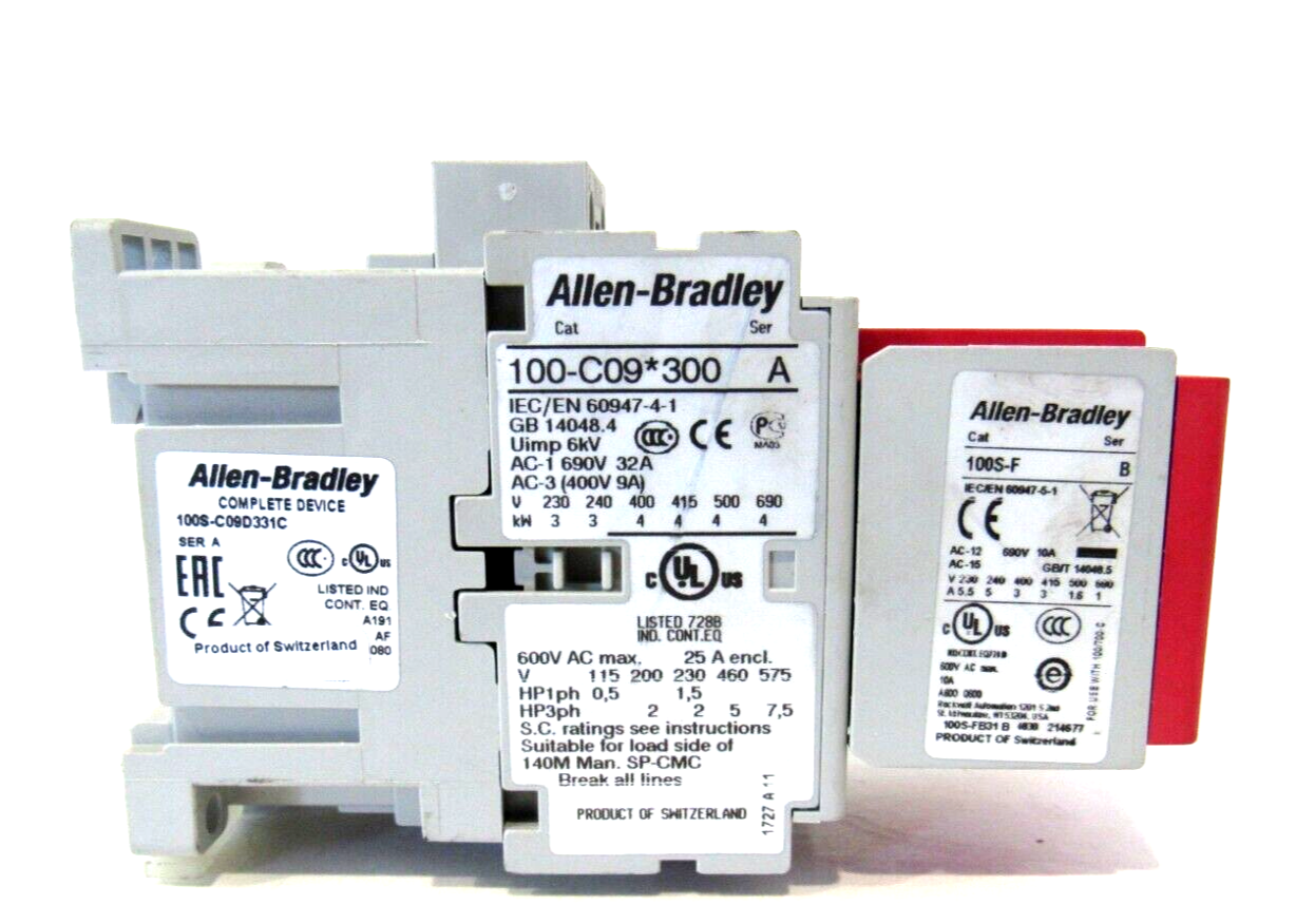 ALLEN BRADLEY 100S-C09D331C CONTACTOR SER.A 100SC09D331C NEW SURPLUS - Image 4