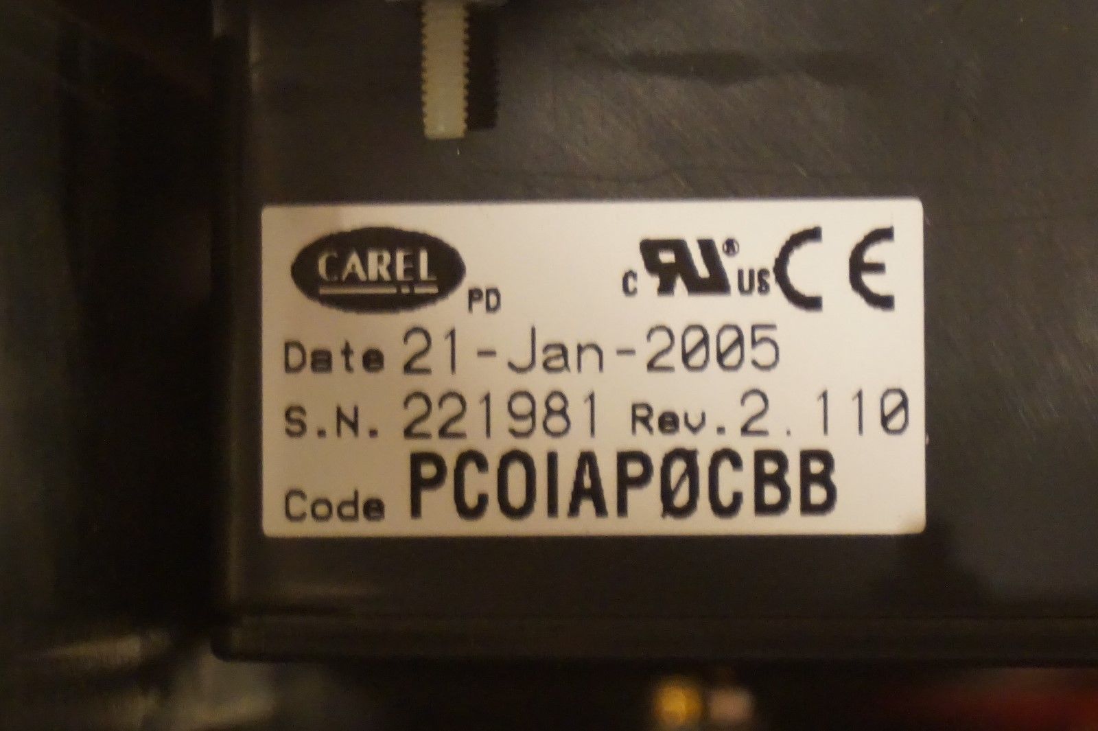 CAREL APC PCOIAP0CBB ACAC74458 CONTROL UNIT PCOBAF0A21 - Image 4