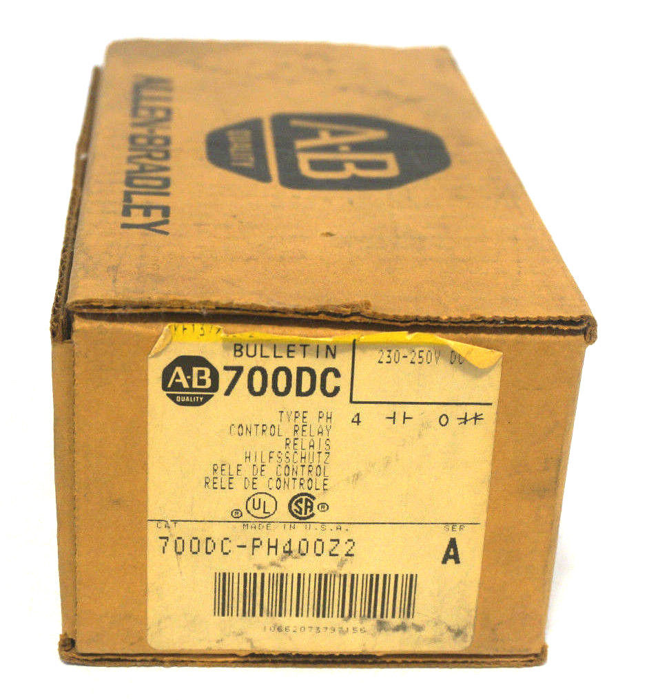 NEW ALLEN BRADLEY 700DC-PH400Z2 SER. A CONTROL RELAY 700DCPH400Z2