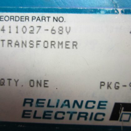 NEW RELIANCE ELECTRIC 411027-68V TRANSFORMER 41102768V