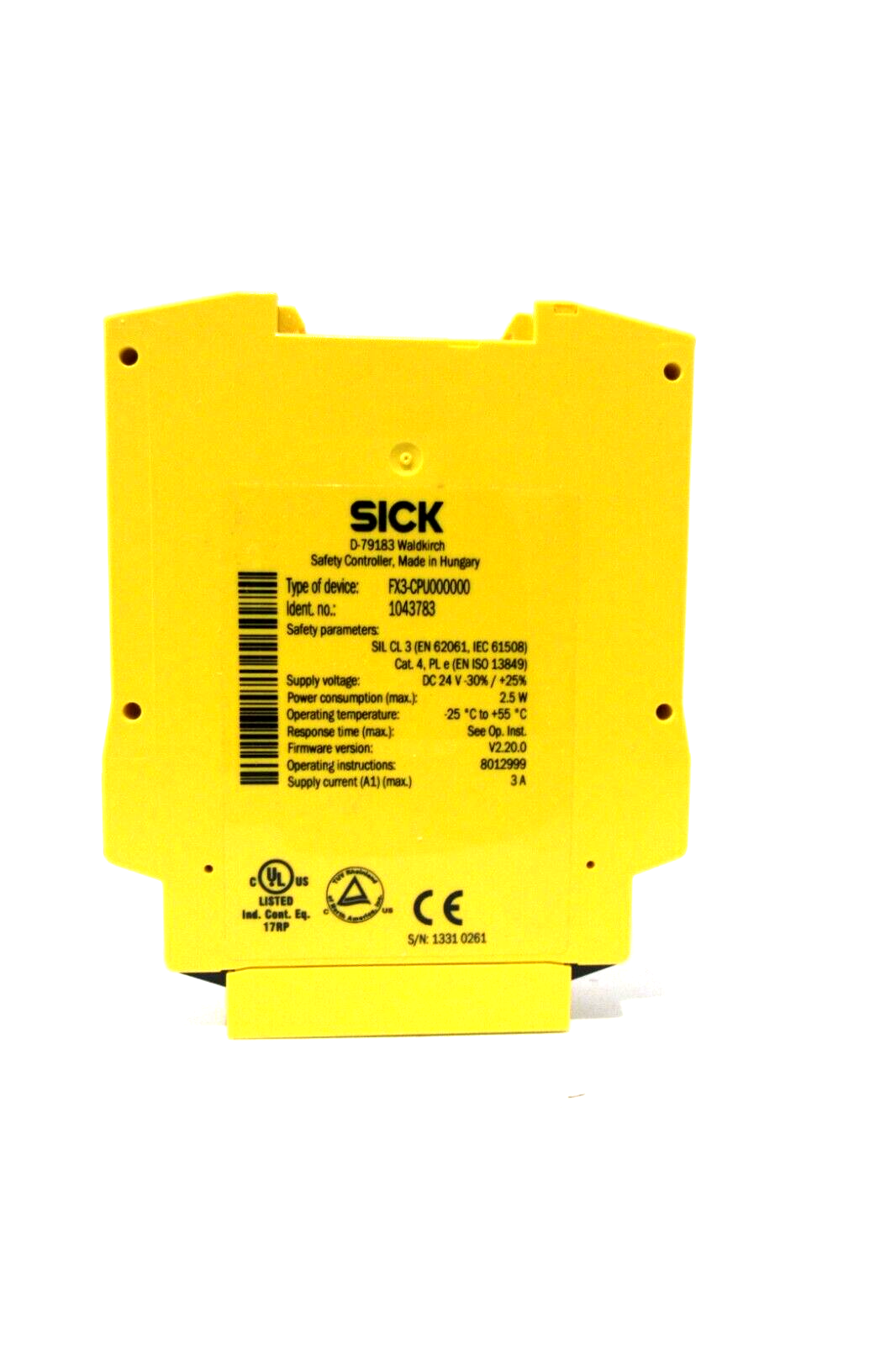 NEW SICK FX3-CPU000000 SAFETY CONTROLLER 1043783 FX3CPU000000 - Image 3