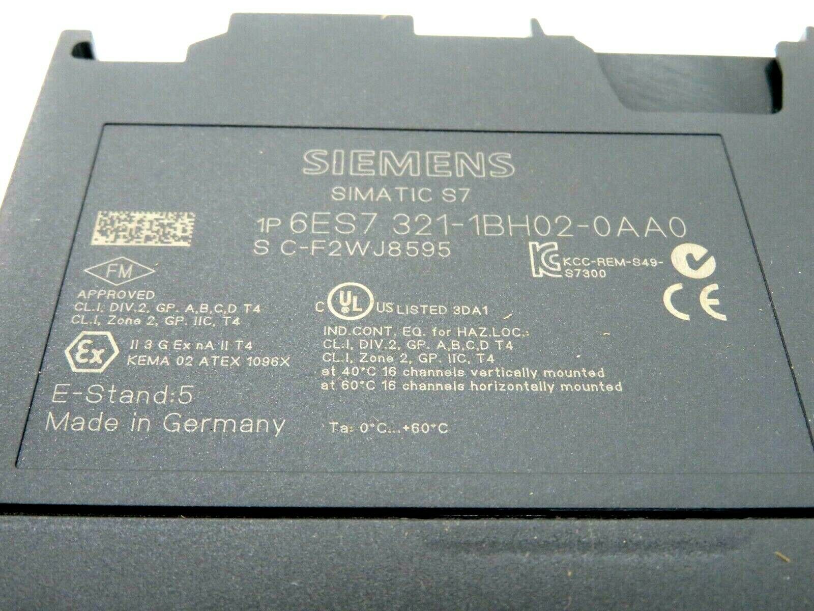 NEW SIEMENS 6ES7-321-1BH02-0AA0 DIGITAL INPUT MODULE 6ES73211BH020AA0 - Image 3