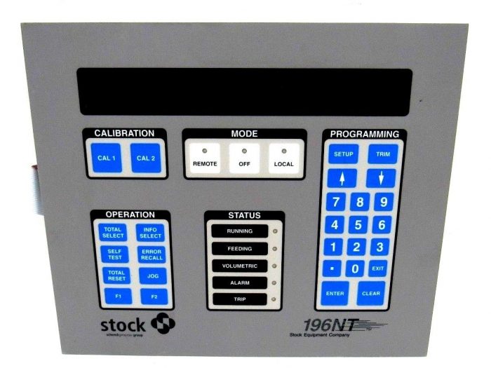 NEW STOCK SCHENCK CO. 196NT CONTROL DISPLAY PANEL D28753-1 - Image 4
