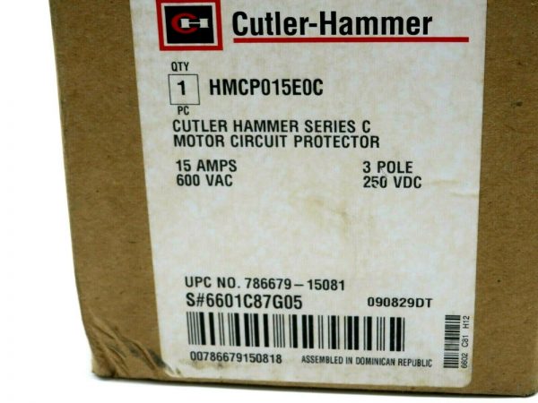 NEW CUTLER HAMMER HMCP015E0C CIRCUIT BREAKER SERIES C 3 POLE 15 AMP - Image 4