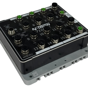 USED RED LION N-TRON 716M12 INDUSTRIAL ETHERNET SWITCH F-716M12 NTCD-M12