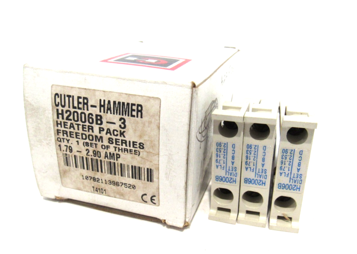 BOX OF 3 NEW CUTLER HAMMER H2006B-3 HEATER PACK H2006B3