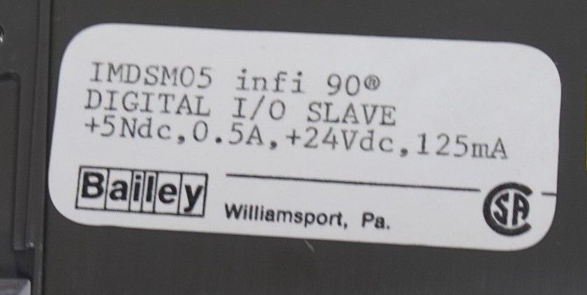 NEW BAILEY CONTROLS IMDSM-05 INFI 90 DIGITAL I/O MODULE IMDSM05 - Image 3