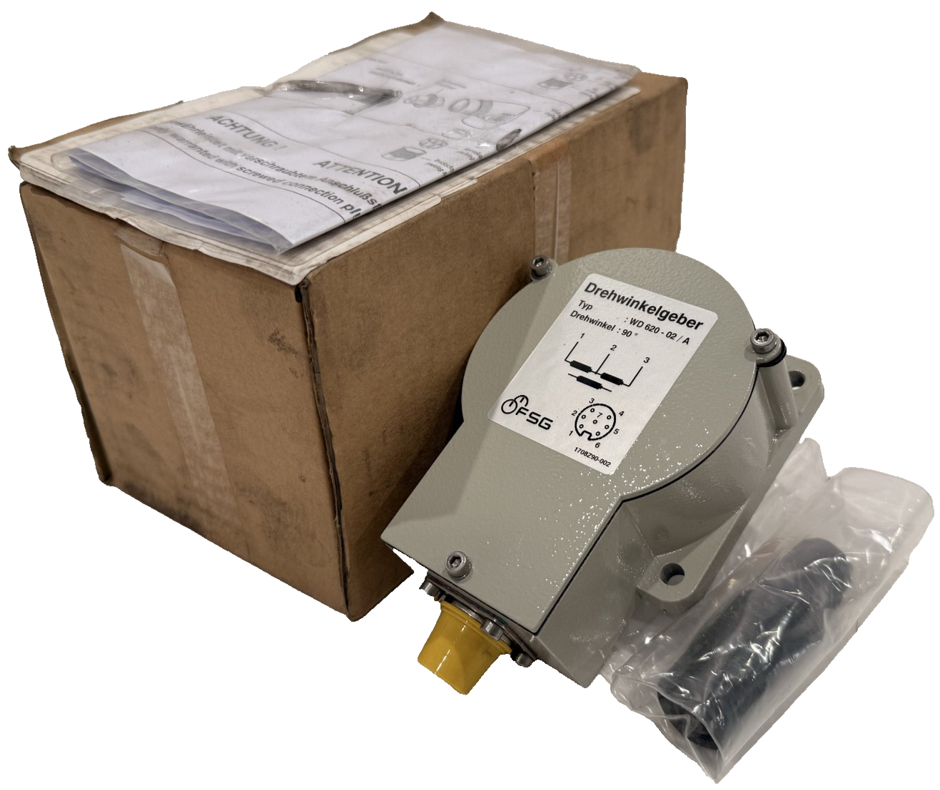 NEW FSG WD 620 - 02 / A INDUCTIVE ROTARY ENCODER 1708Z90-002 WD62002A ...