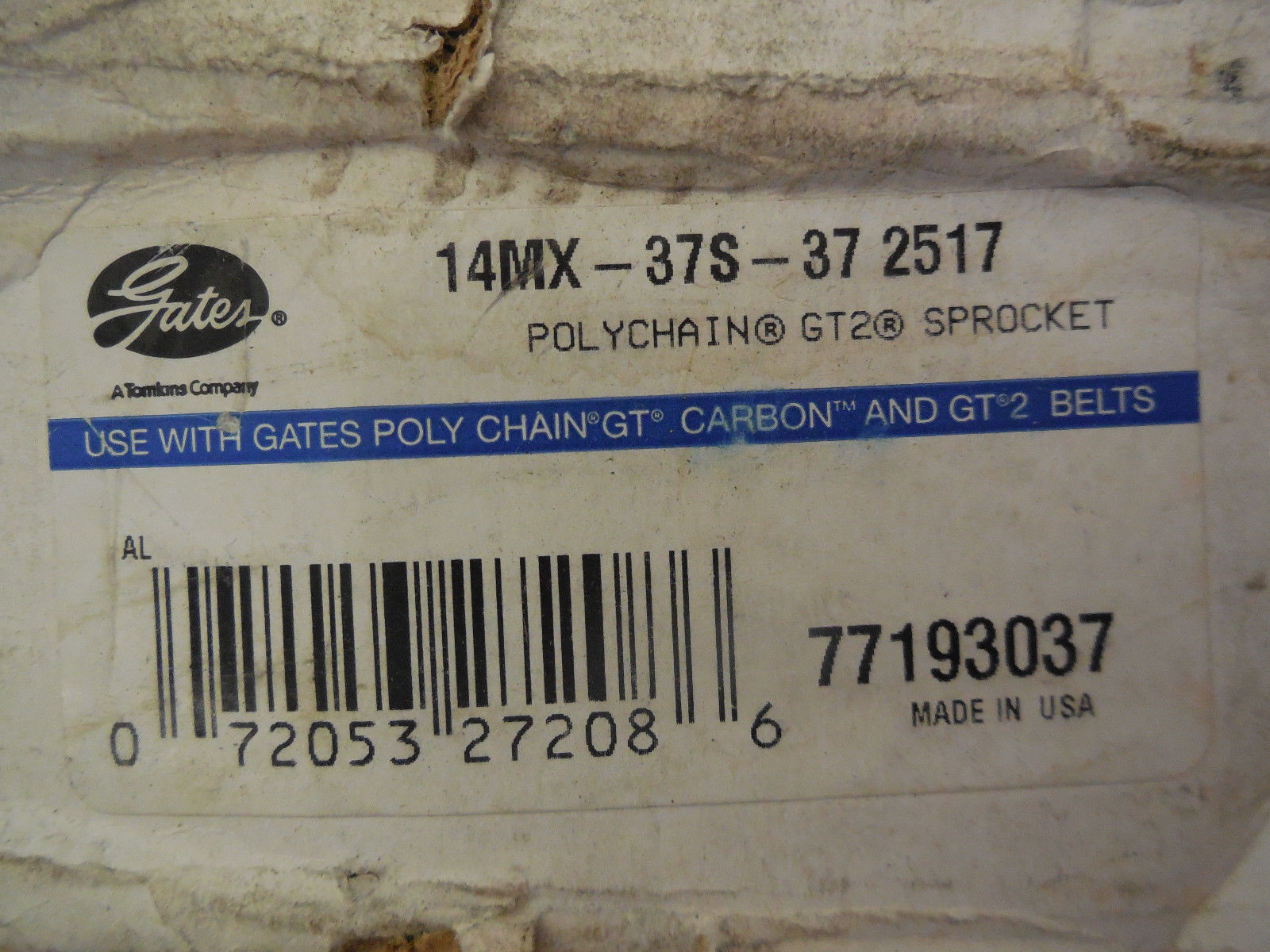 NEW GATES 14MX-37S-37 2517 POLY CHAIN SPROCKET 14MX37S37