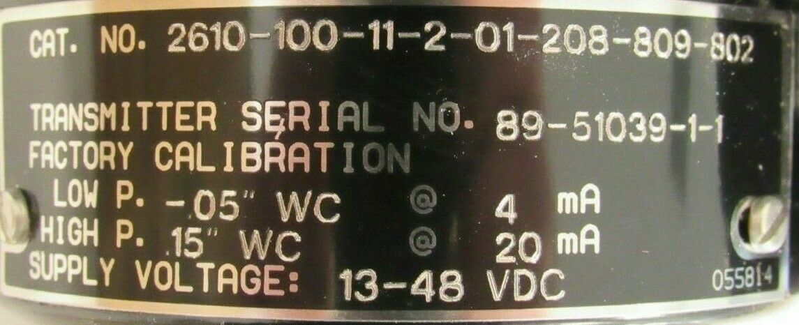 NEW LEEDS & NORTHRUP 2610-100-11-2-01-208-809-802 PRESSURE TRANSMITTER - Image 4