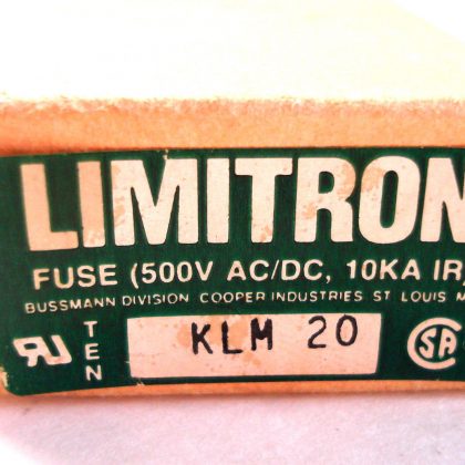 NEW LIMITRON KLM 20 FUSES KLM20 QTY: 9