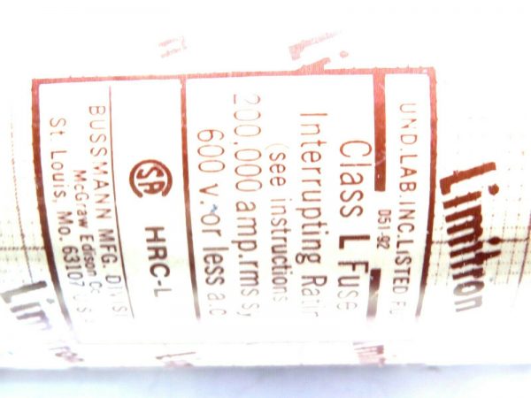NEW LIMITRON KTU-1000 FUSE CLASS L 1000A 600V KTU1000 - Image 4