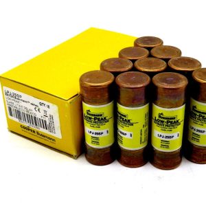 NEW LOT OF 10 BUSSMANN LPJ-25SP LOW PEAK FUSES CLASS J LPJ25SP