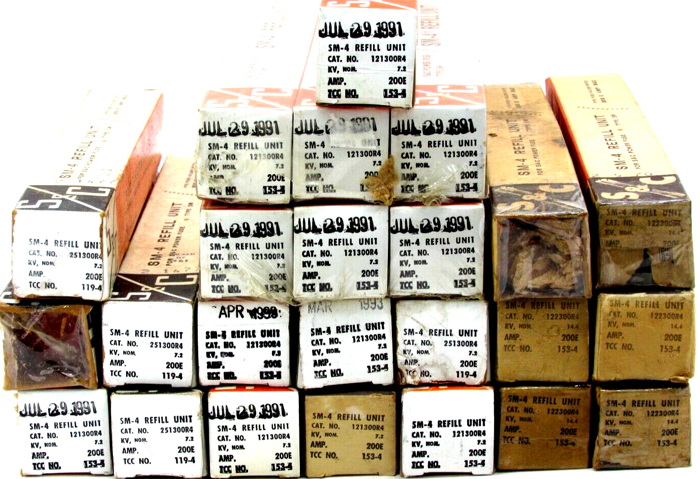 NEW LOT OF 24 S&C ELECTRIC SM-4 REFILL UNITS 251300R4, 121300R4, 122300R4 - Image 3