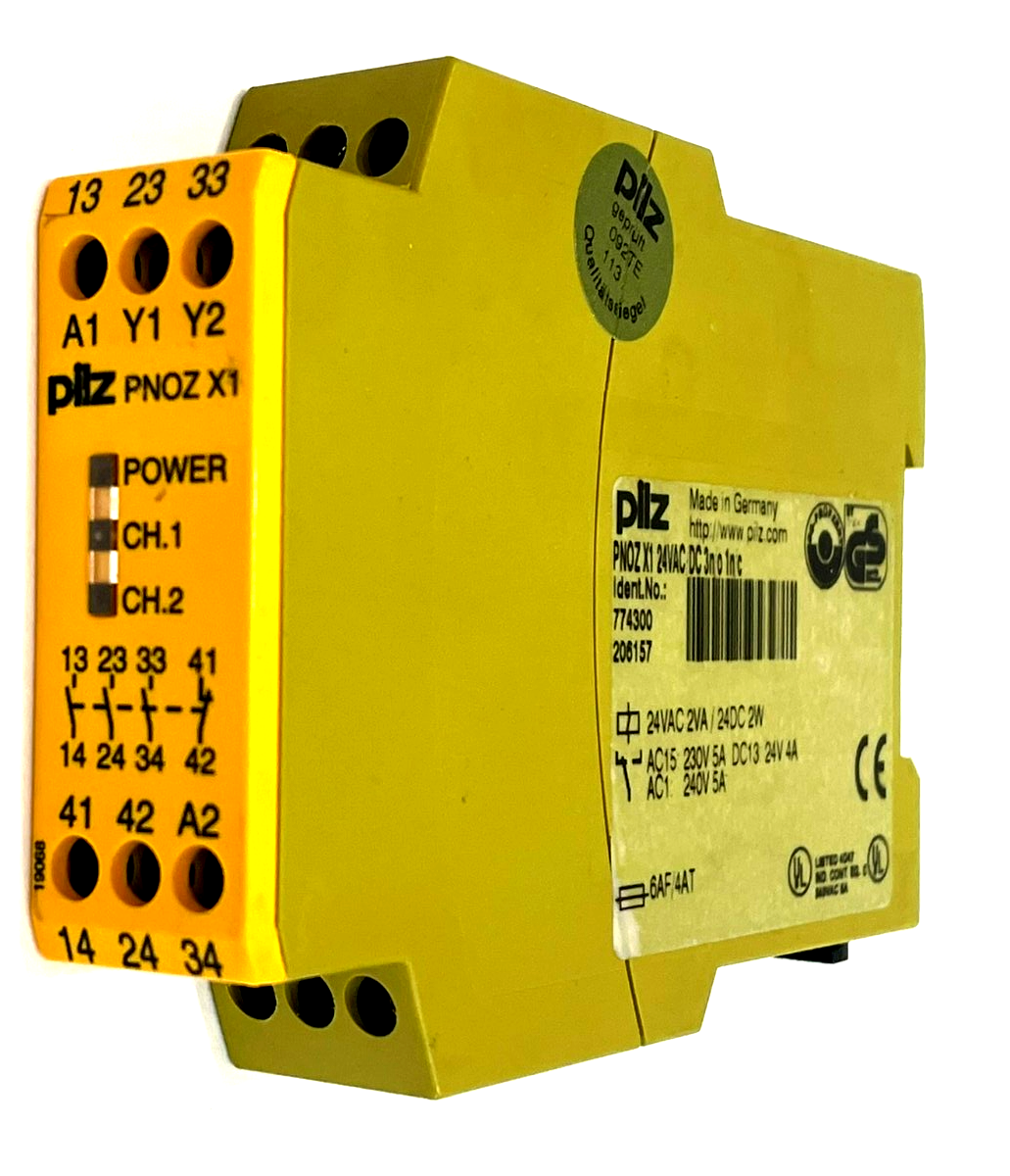 NEW PILZ PNOZ-X1-24VAC/DC-3N/O-1N/C SAFETY RELAY 774300