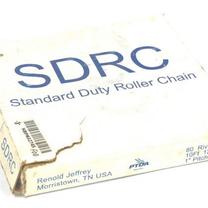 NEW RENOLD JEFFREY 80-RIV-SDRC CHAIN 10FT, 120 LINKS, 1'' PITCH