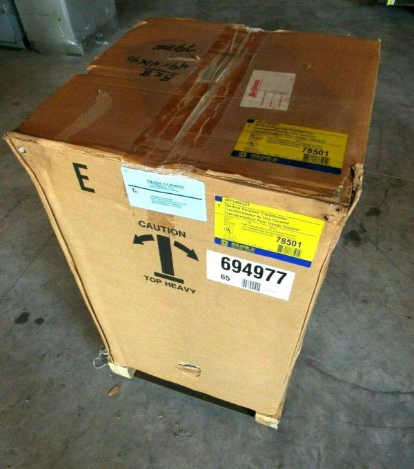 NEW SQUARE D 40T145HDIT TRANSFORMER 460V 460Y/265 40KVA 78501