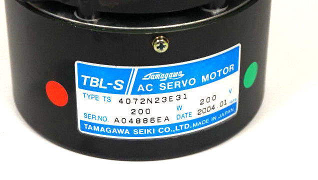 NEW TAMAGAWA SEIKI TBL-S TYPE, TS 4072N23E31 AC SERVO MOTOR TS4072N23E31 - Image 4