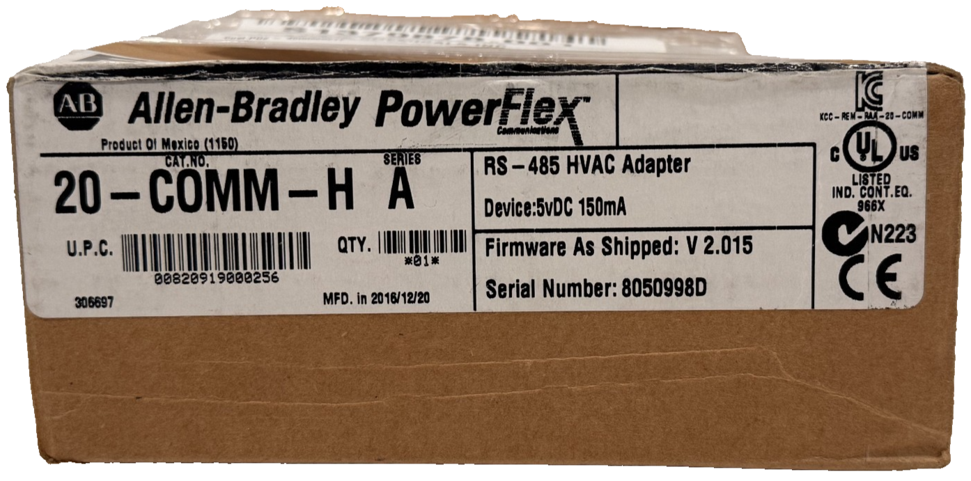 ALLEN-BRADLEY 20-COMM-H SER. B POWERFLEX RS-485 HVAC ADAPTER 20COMMH NEW SURPLUS - Image 6