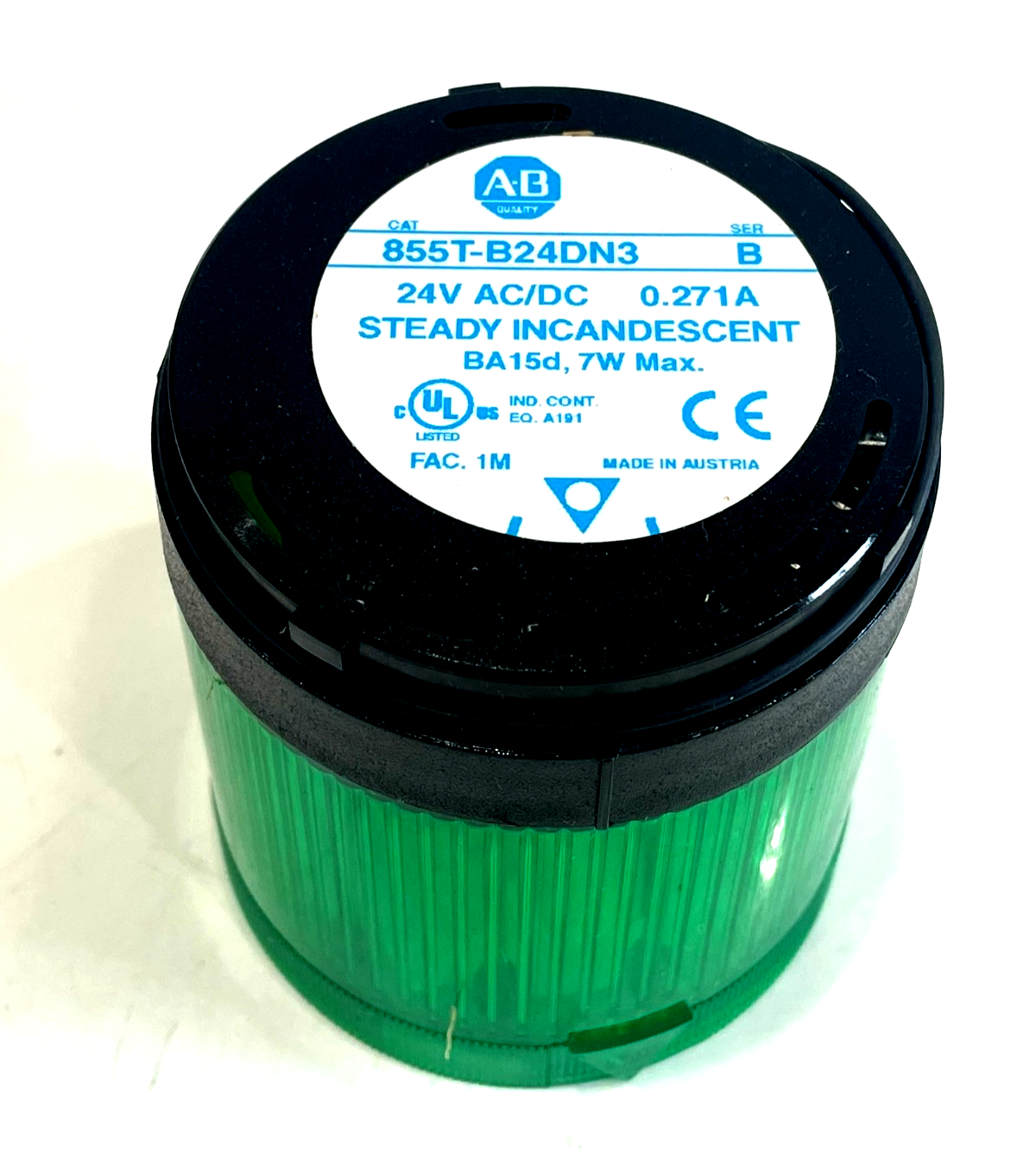 ALLEN BRADLEY 855T-B24DN3 STACK LIGHT SER.B 855TB24DN3 NEW, SURPLUS - Image 3