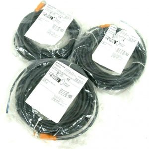 LOT OF 3 NEW EFECTOR EVC003 ADOGH040MSS0010H04 CONNECTION CABLES