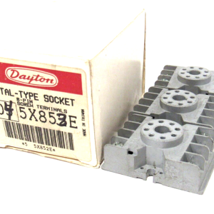 LOT OF 3 USED DAYTON 5X853E RELAY SOCKET