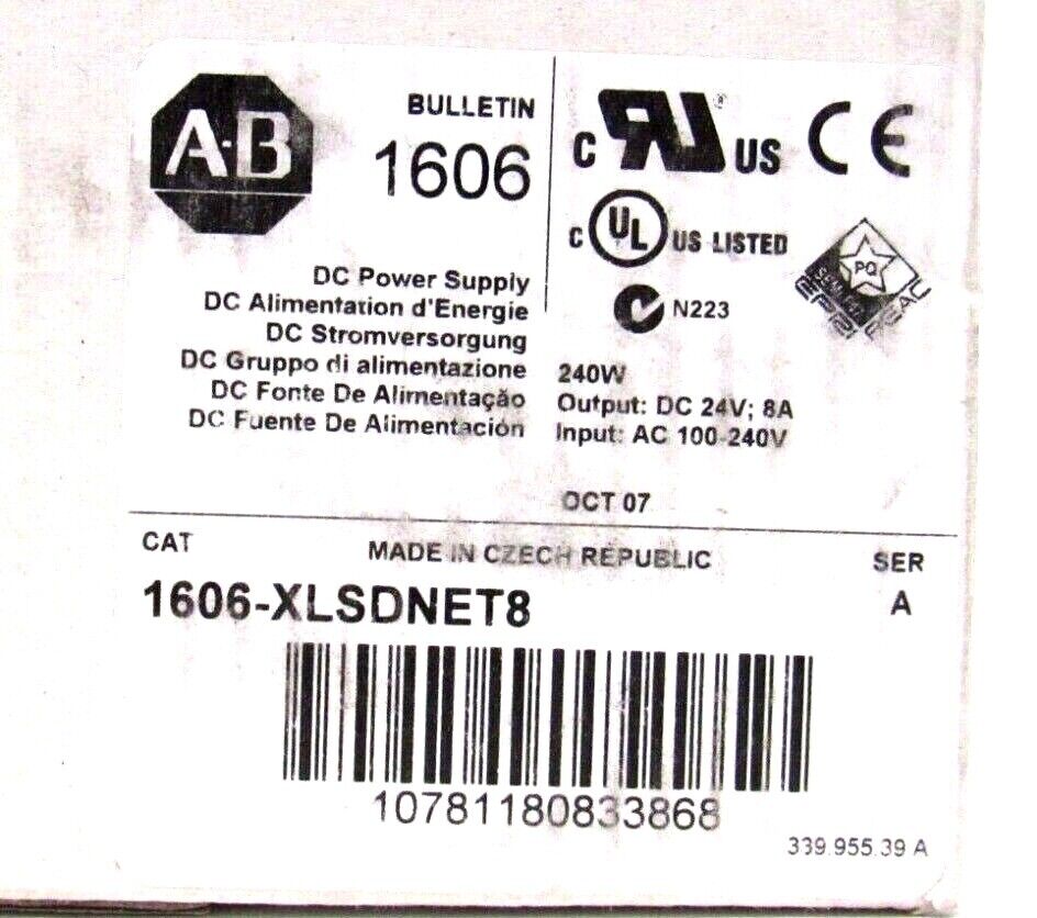 NEW ALLEN BRADLEY 1606-XLSDNET8 POWER SUPPLY SER.A 1606XLSDNET8 - Image 4
