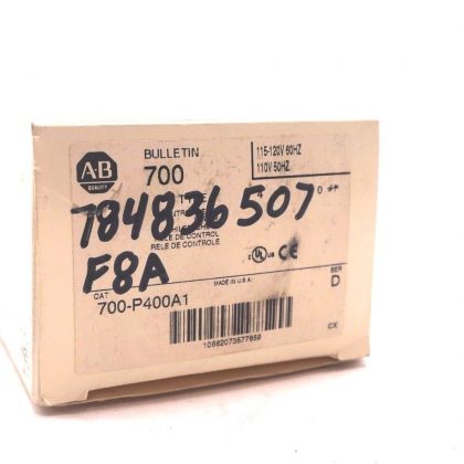 NEW ALLEN BRADLEY 700-P400A1 CONTROL RELAY SER.D 700P400A1