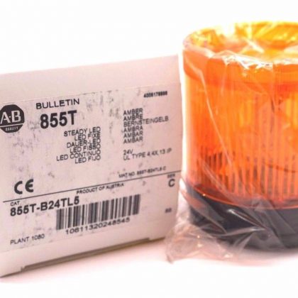 NEW ALLEN BRADLEY 855T-B24TL5 STEADY LED STACK LIGHT SER.C 855TB24TL5