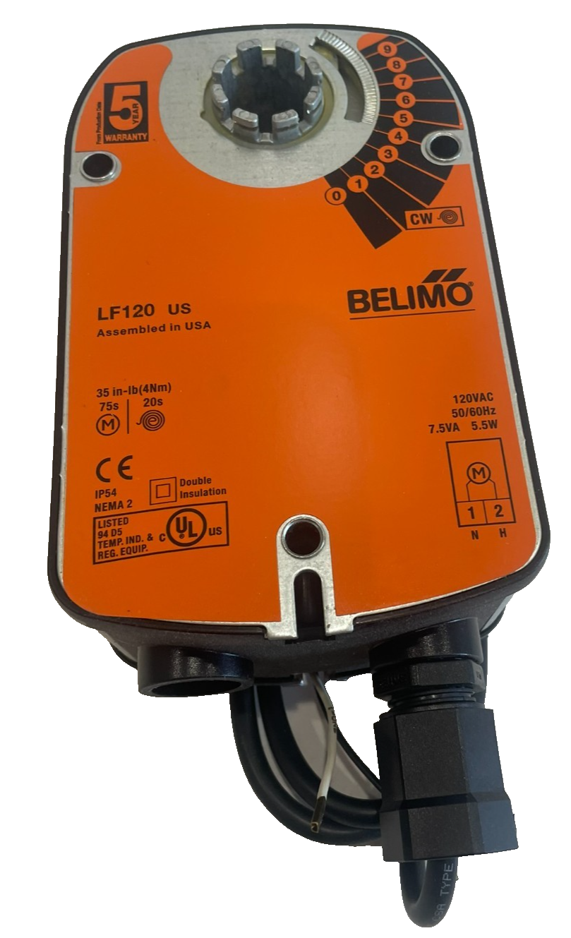 NEW BELIMO LF-120 SPRING RETURN DAMPER ACTUATOR LF120 - Image 3