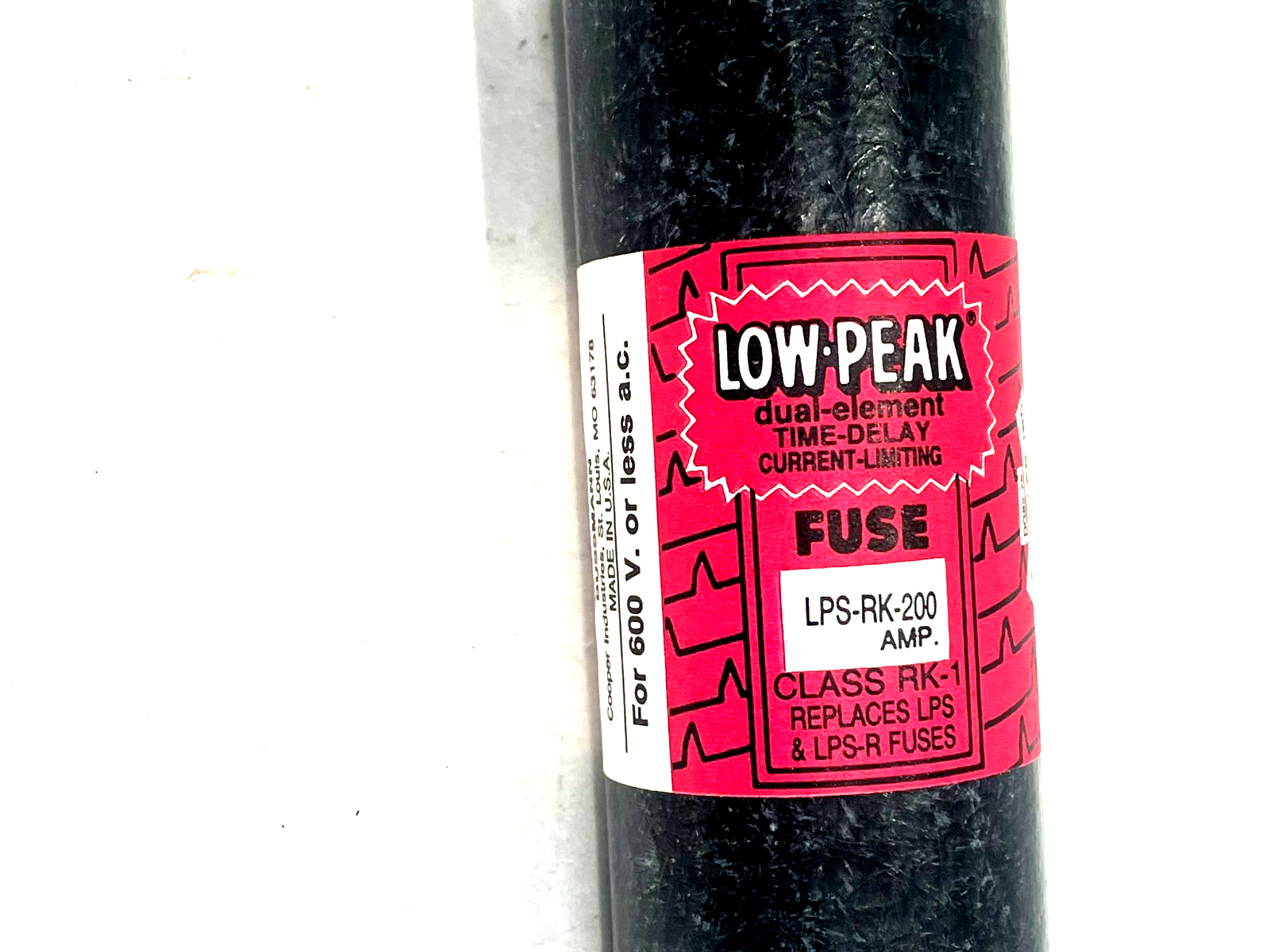 NEW BUSSMANN LPS-RK-200 LOW PEAK FUSE 600V LPSRK200 - Image 3