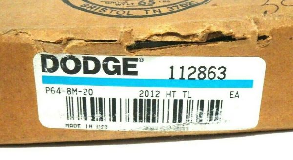 NEW DODGE P64-8M-20 HT SPROCKET 112863 P648M20 - Image 3