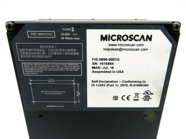 NEW MICROSCAN FIS-0890-0001G SCANNER LONG RANGE FIS08900001G - Image 7