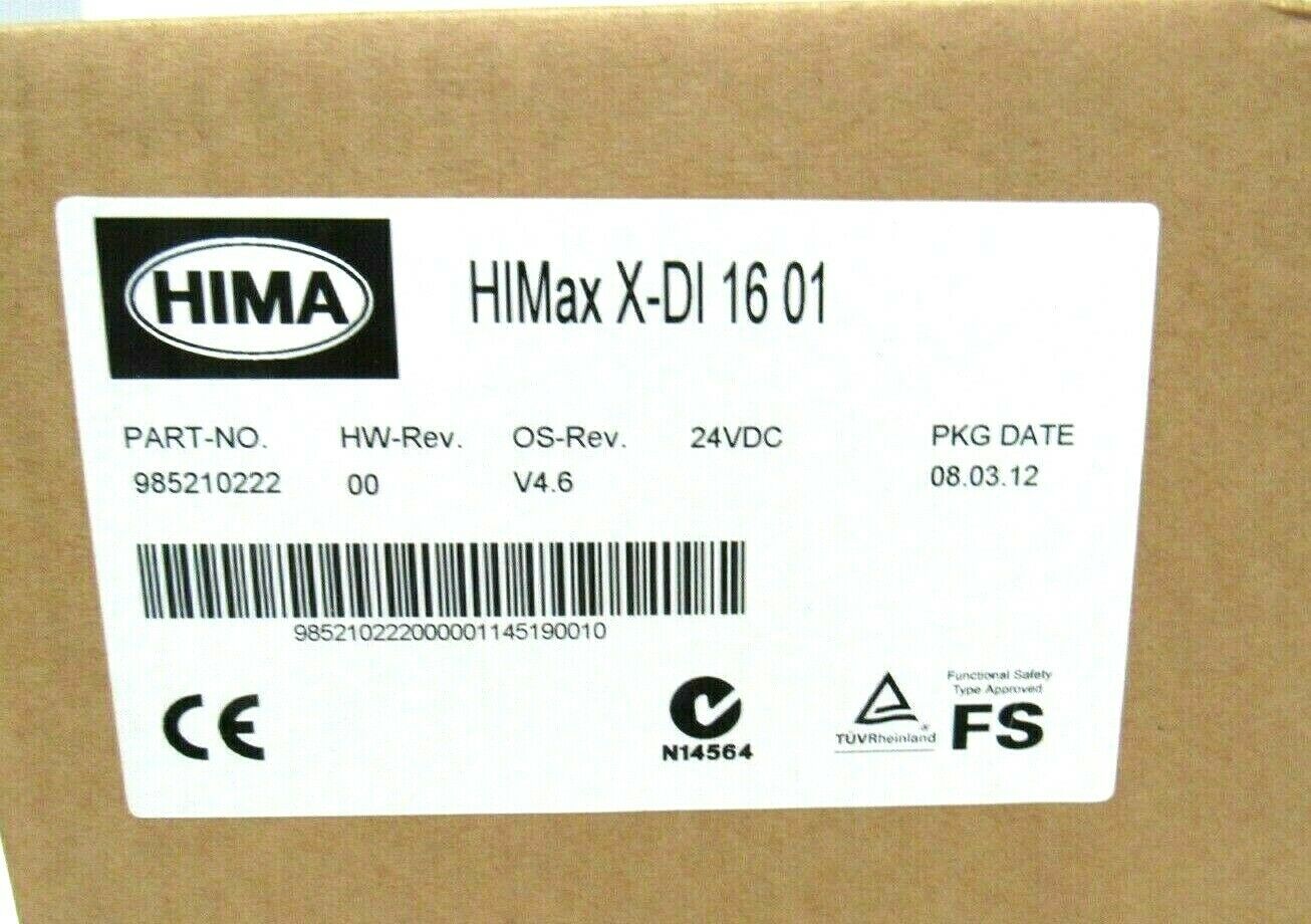 NEW SEALED HIMA HIMAX X-DI 16 01 INPUT MODULE 985210222 HIMAXXDI1601 ...