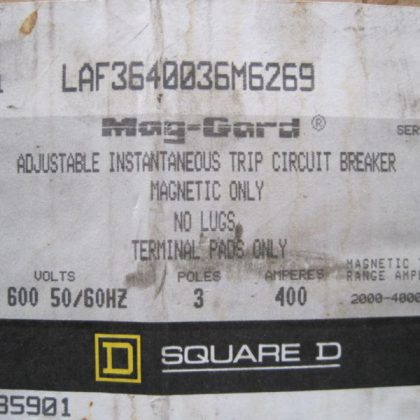 NEW SQUARE D LAF3640036M6269 BREAKER