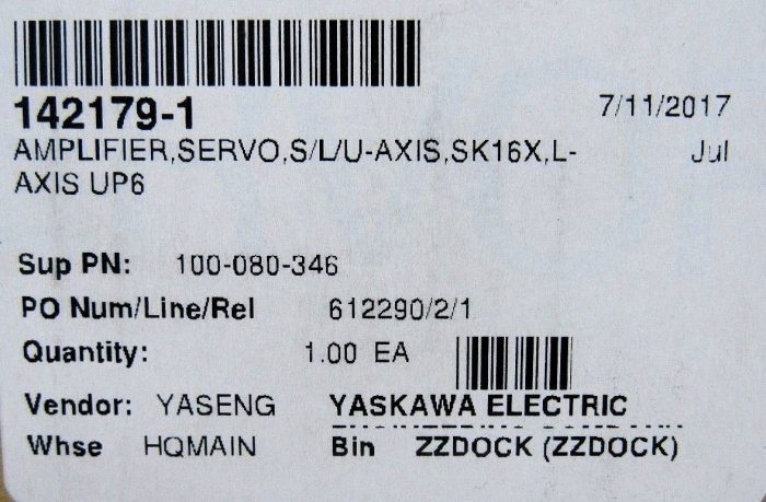 NEW YASKAWA JUSP-WS10AAY17 SERVO AMPLIFIER JUSPWS10AAY17 14279-1 - Image 6