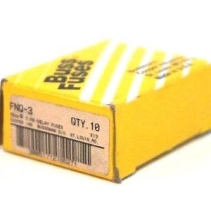 10 NEW BUSSMANN FNQ-3 FUSES FNQ3