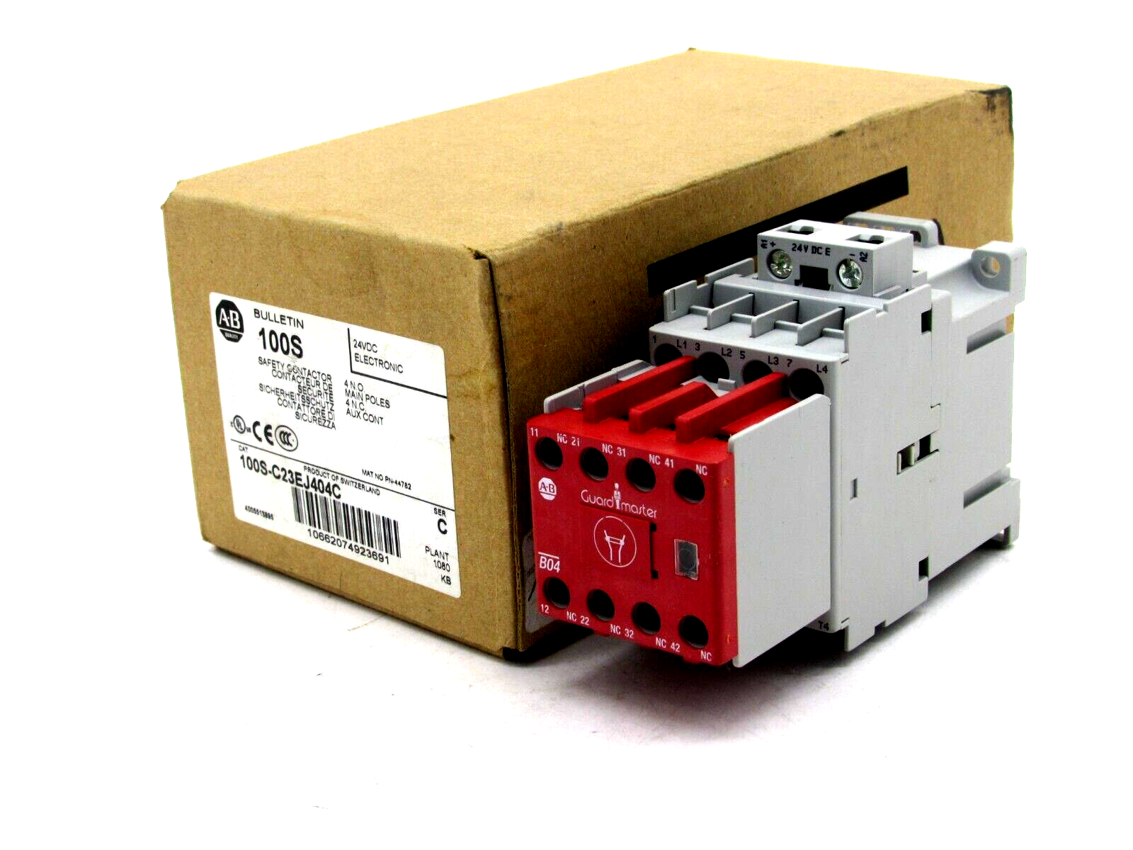 ALLEN BRADLEY 100S-C23EJ404C SAFETY CONTACTOR 100SC23EJ404C NEW SURPLUS