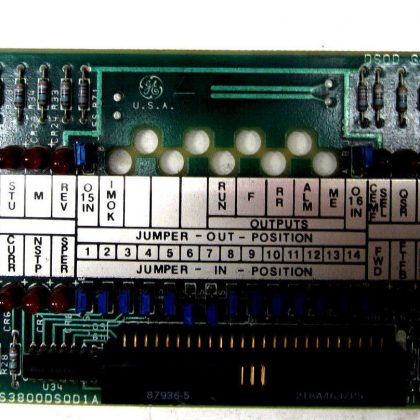 USED GENERAL ELECTRIC DS3800DSQD1A1A SEQUENCER AUXILARY BOARD